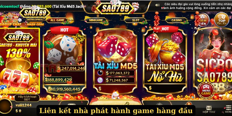 Liên kết nhà phát hành game hàng đầu